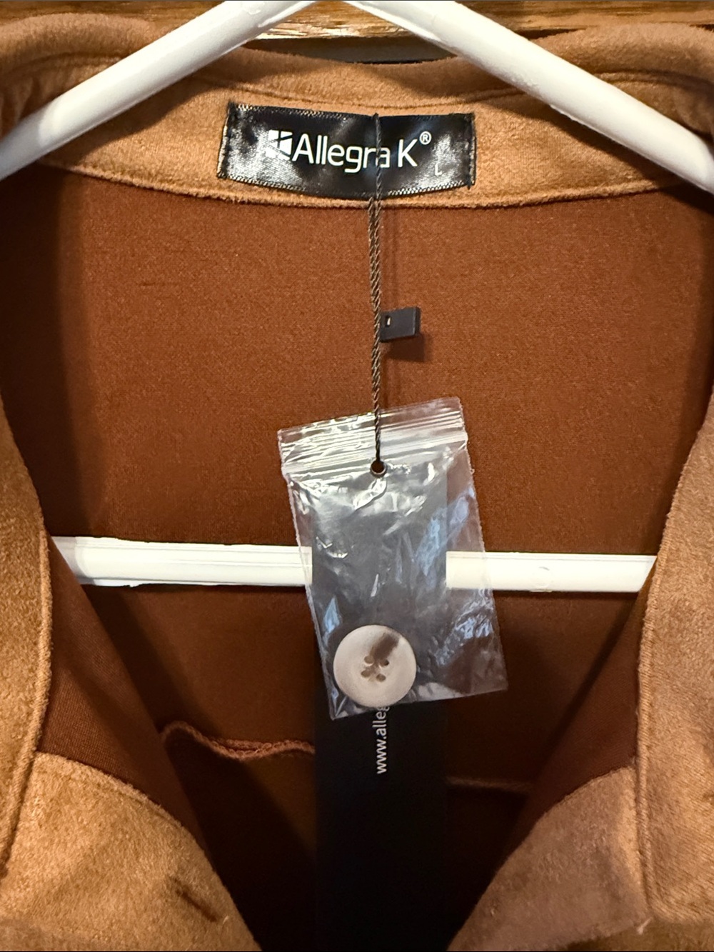 Allegra K Sleevless Collared Dress With Buttons and Belt-Size Large - Picture 2 of 9